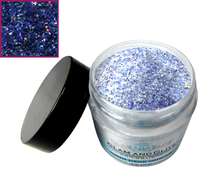 Glam and Glits glitter bleu et mauve