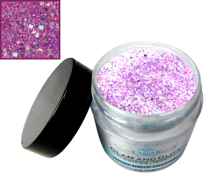glitter mauve
