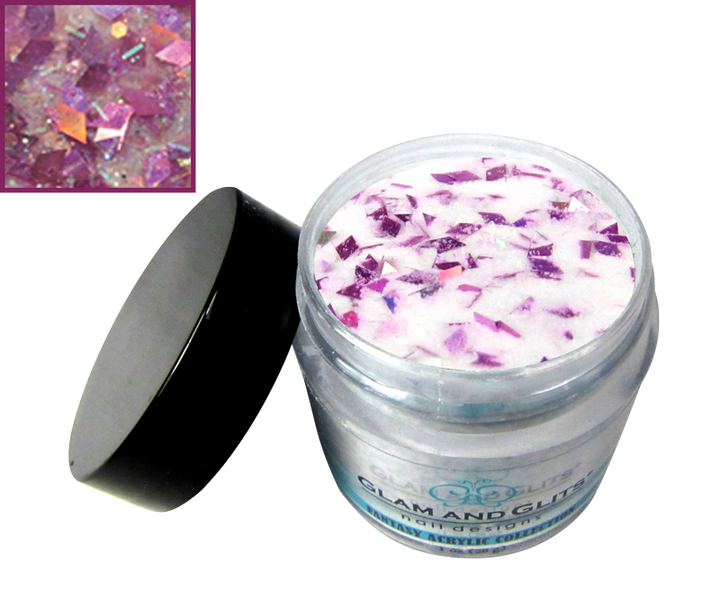 glitter rose losange