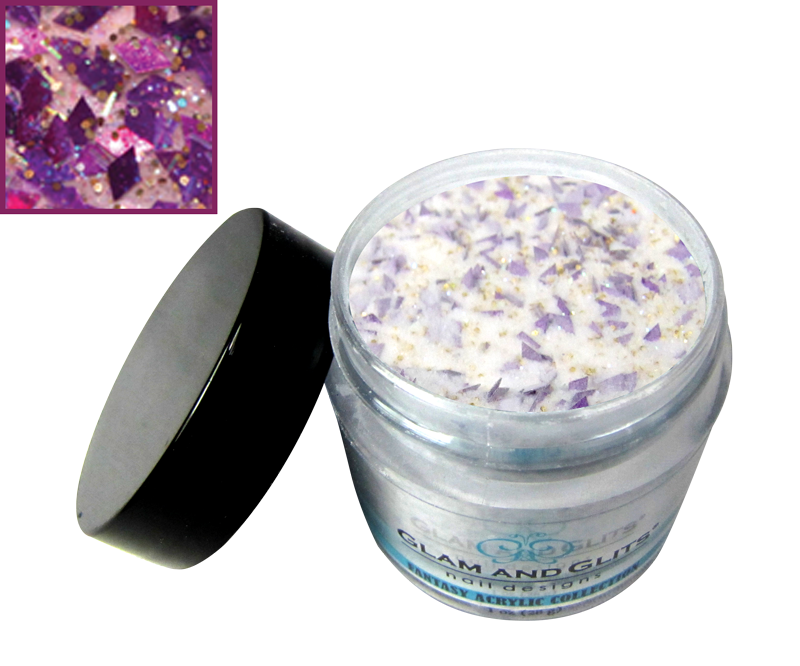 Glitter losange mauve