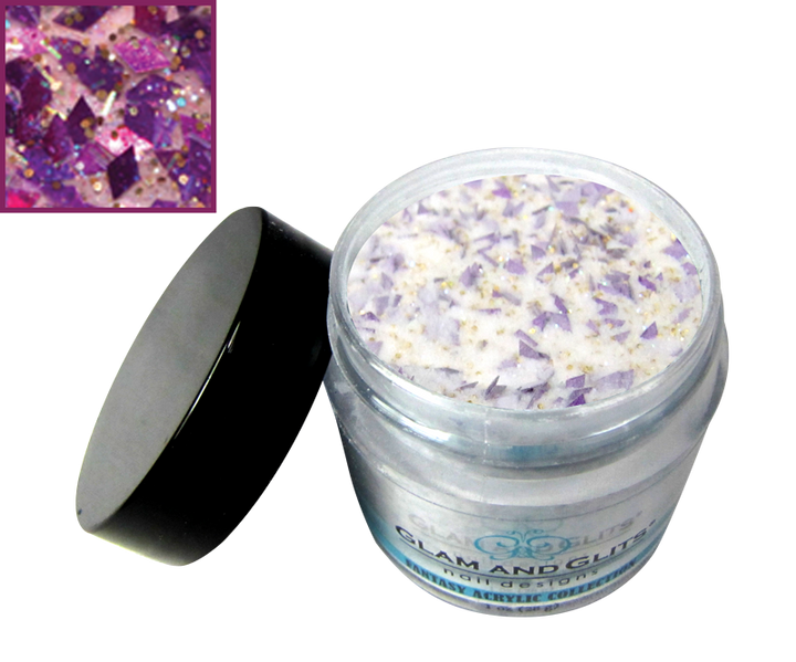 Glitter losange mauve