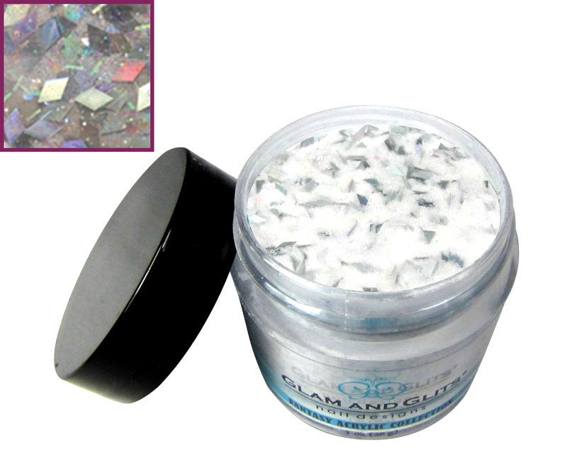 glitter losange argent 