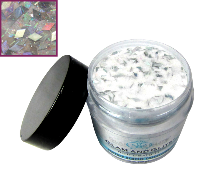 glitter losange argent 