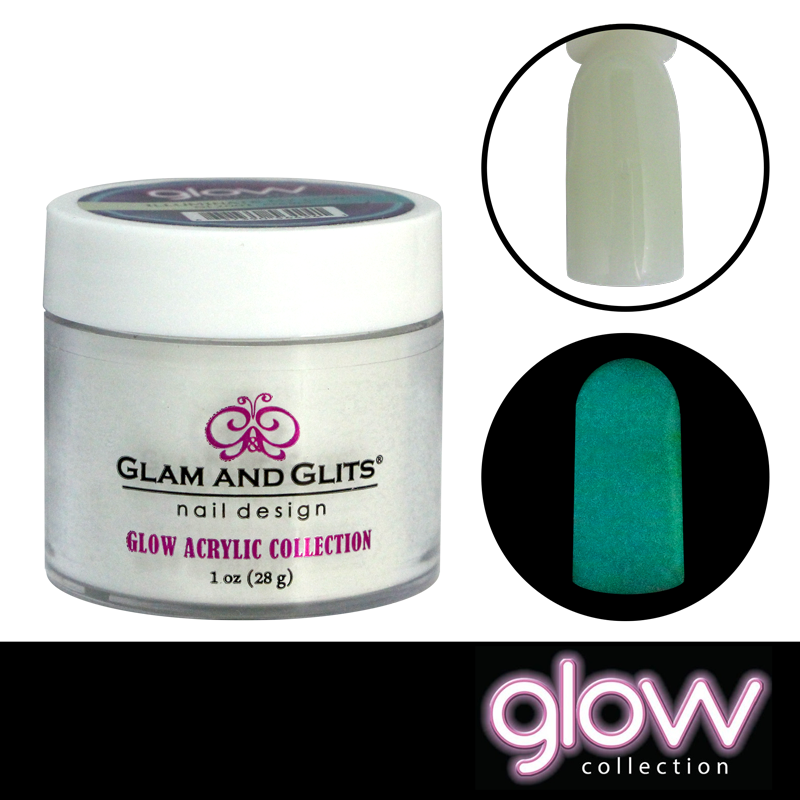 Poudre Glam and Glits phosphorescente GL2001 turquoise