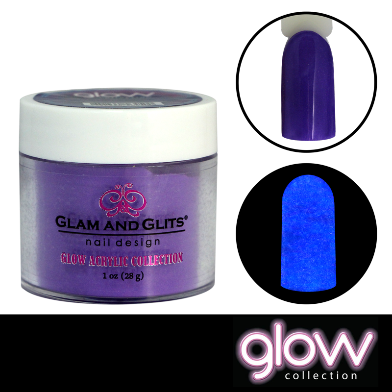 Poudre Glam and Glits phosphorescente 2023 Ultra Violet