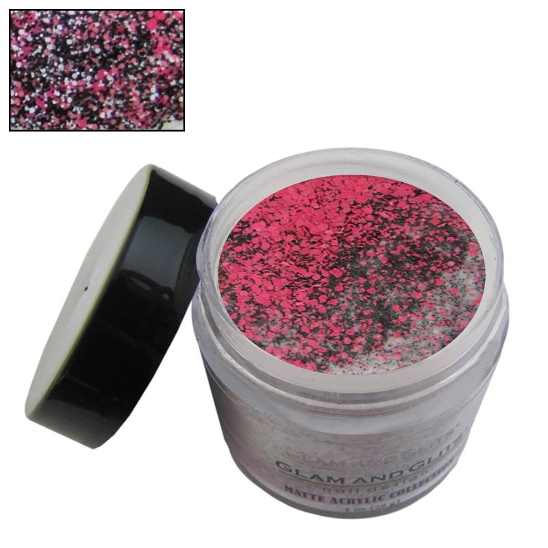 Poudre Glam and Glits Matte Acrylic MAC602 Berry Bomb