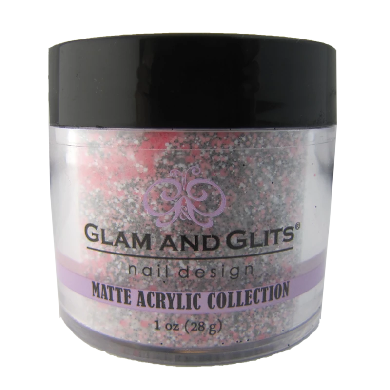 Poudre Glam and Glits Matte Acrylic Blackberry Champa
