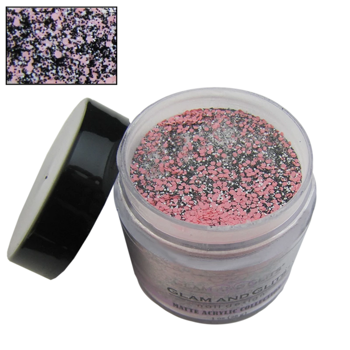 Poudre acrylique matte rose et noir