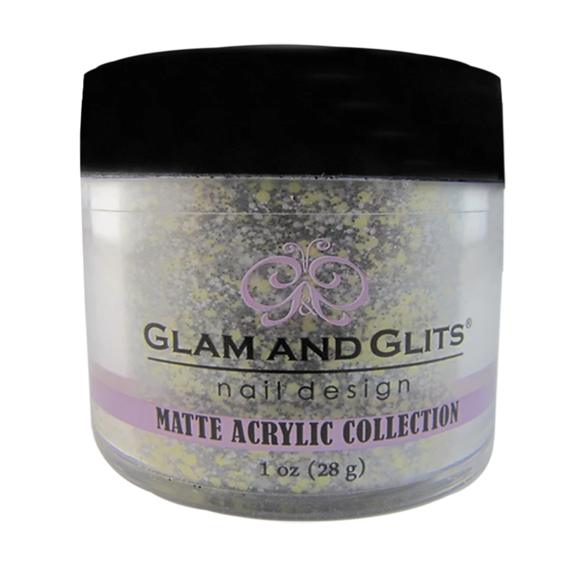 Poudre Glam and Glits Matte Acrylic Lemon Twist 