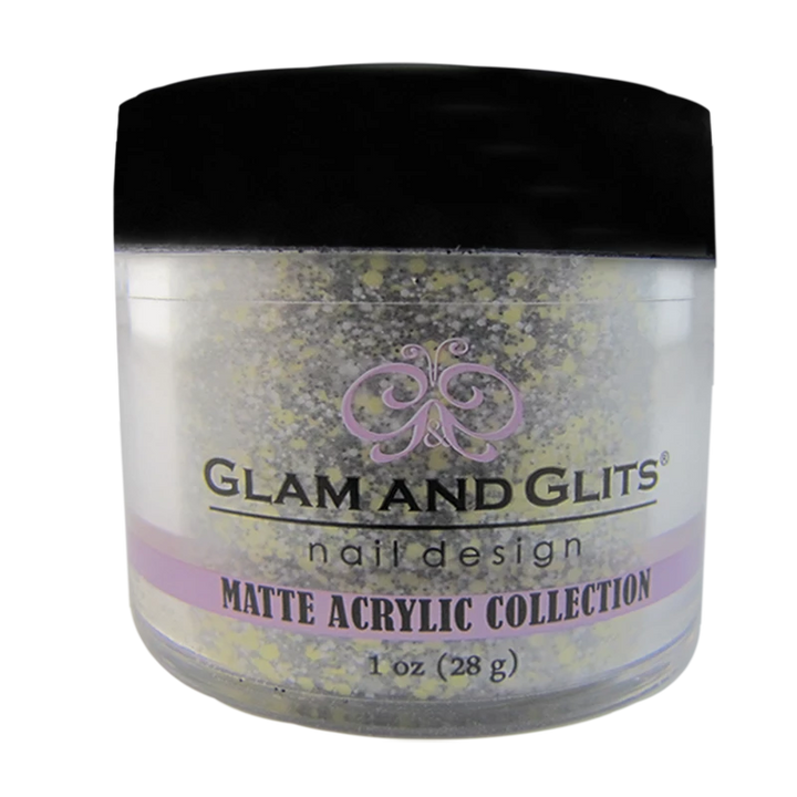 Poudre Glam and Glits Matte Acrylic Lemon Twist 
