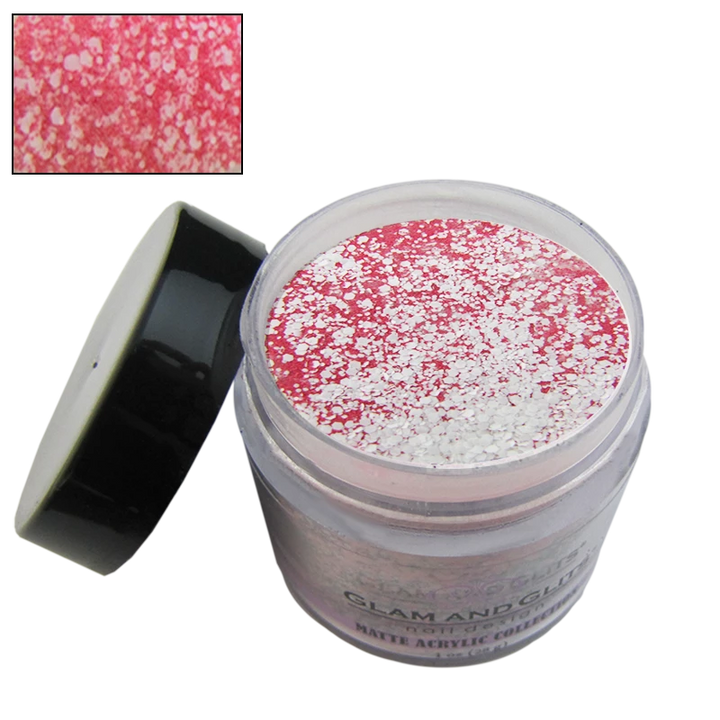 Glam and Glits Powder Matte Acrylic MAC609 Royal Rasberry