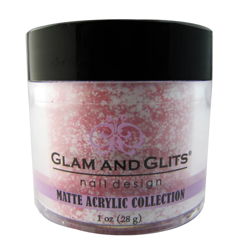 Glam and Glits Powder Matte Acrylic MAC609 Royal Rasberry