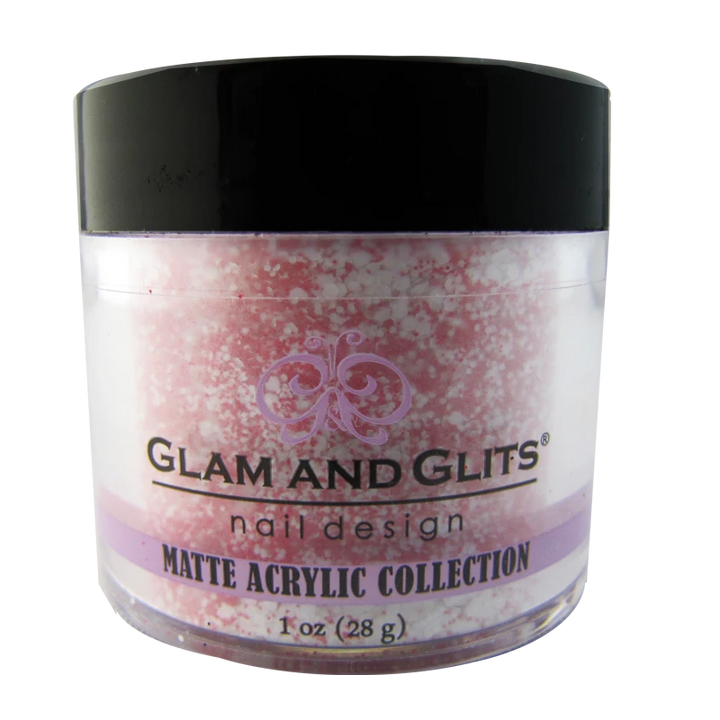 Glam and Glits Powder Matte Acrylic MAC609 Royal Rasberry