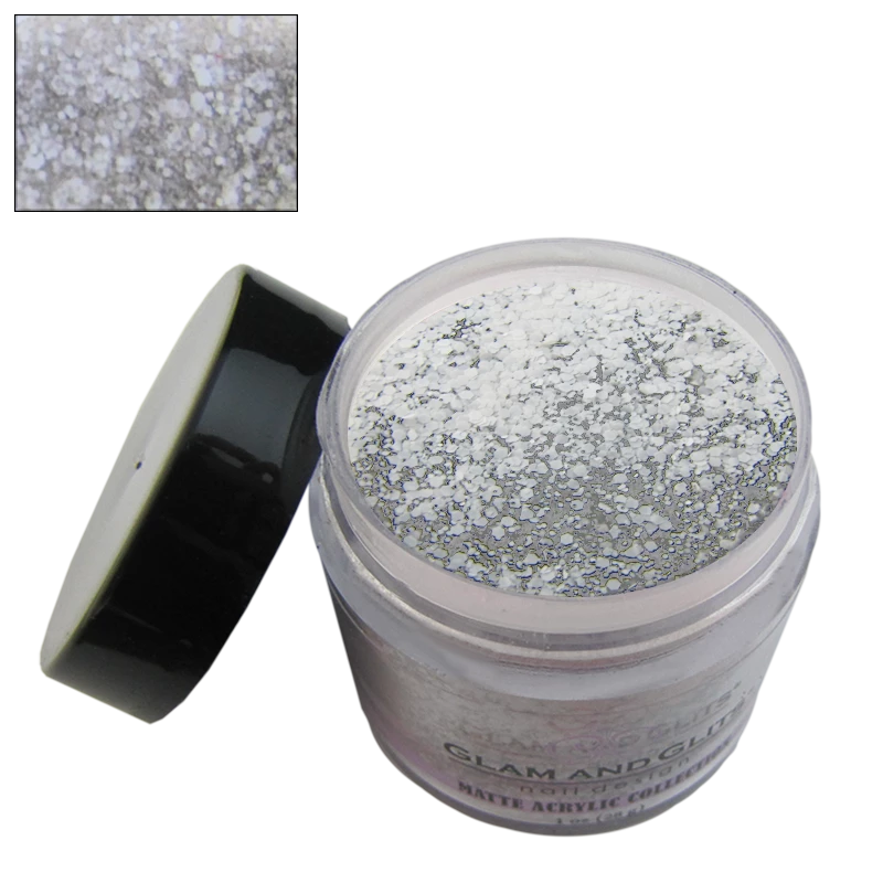  Poudre acrylique matte blanc gris