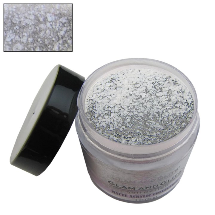  Poudre acrylique matte blanc gris
