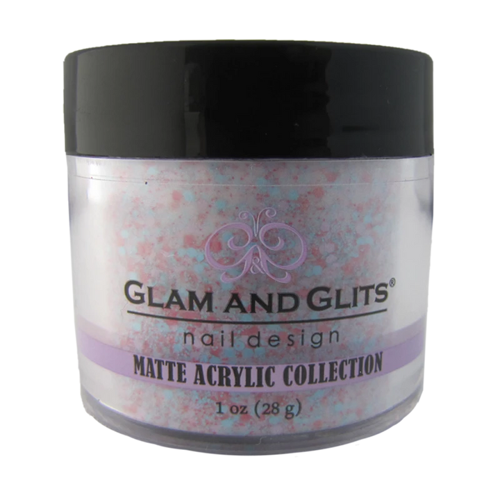Glam and Glits Powder Matte Acrylic MAC619 Rainbow Sprinkles