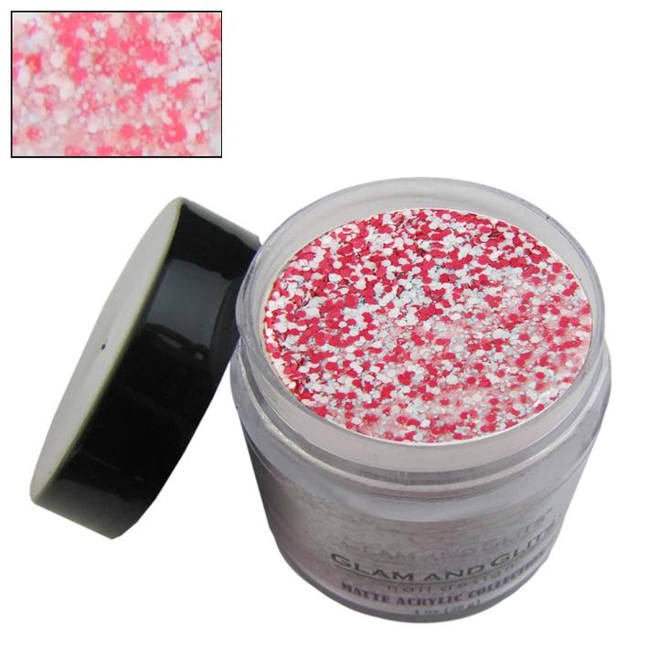 Poudre acrylique matte rose et blanc