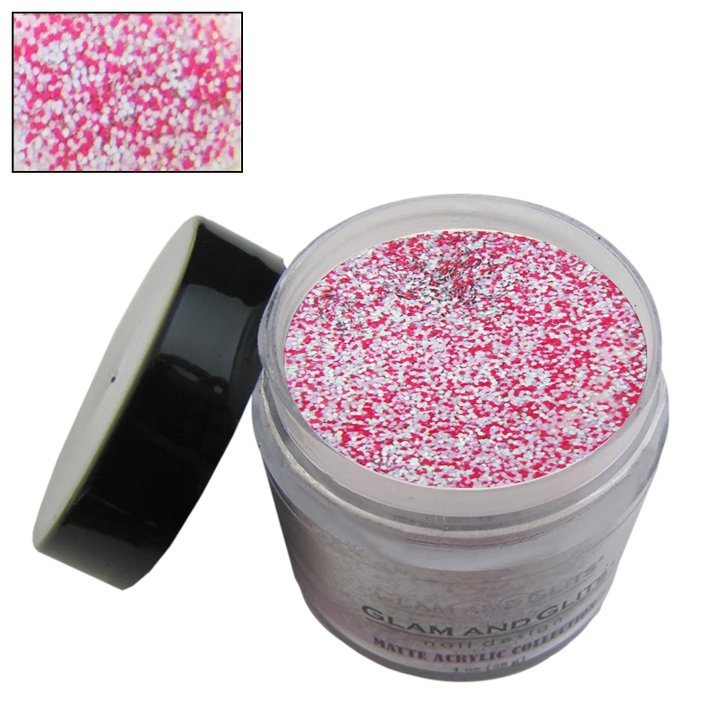 Poudre acrylique matte rose et fuchsia