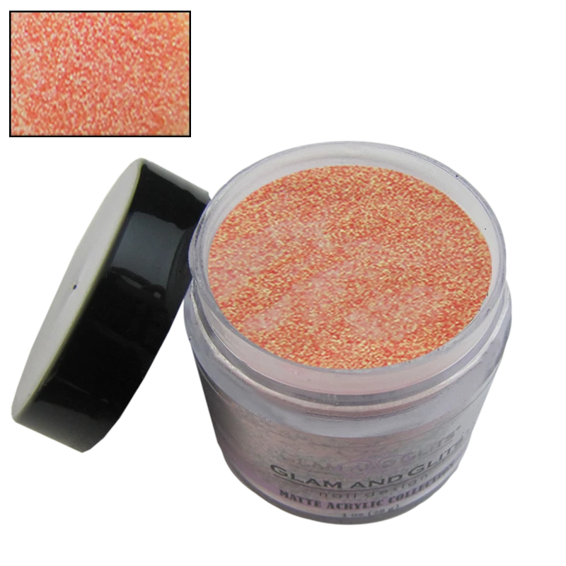 Poudre acrylique matte orange