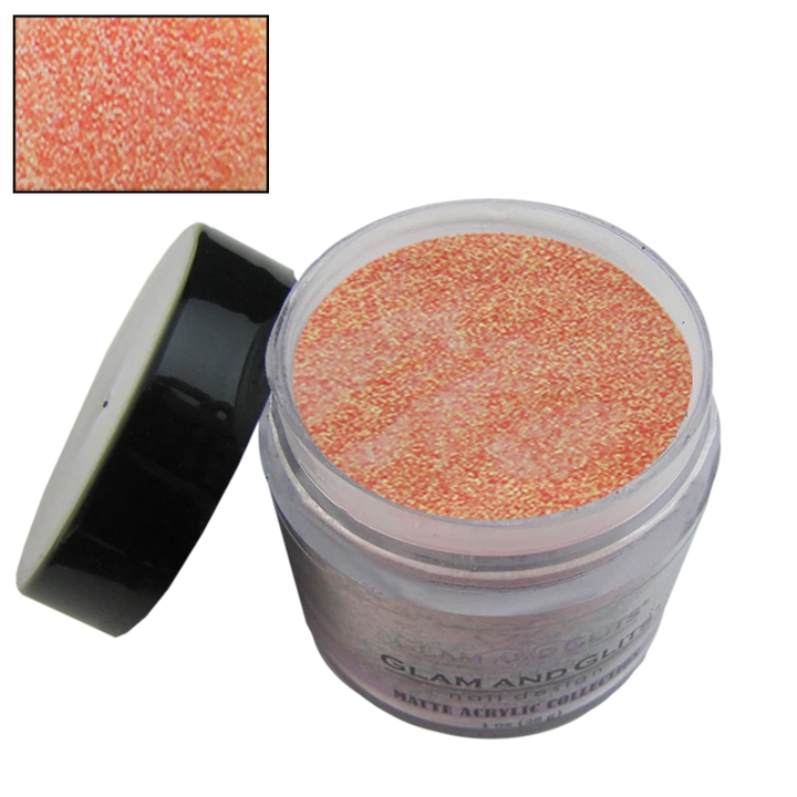 Poudre acrylique matte orange