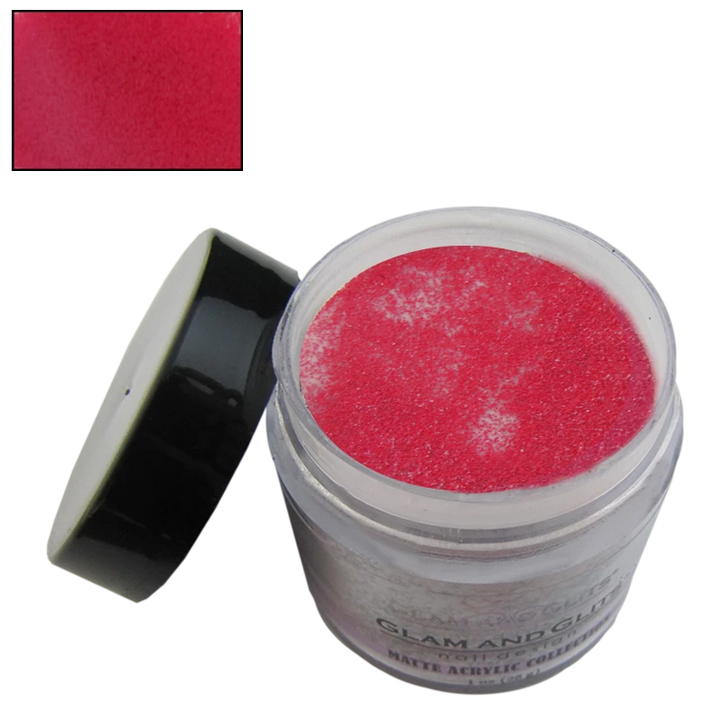 Poudre acrylique matte rouge