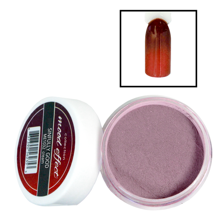 Poudre Glam and Glits Mood Effect Acrylic ME1032 - orange à bourgogne -