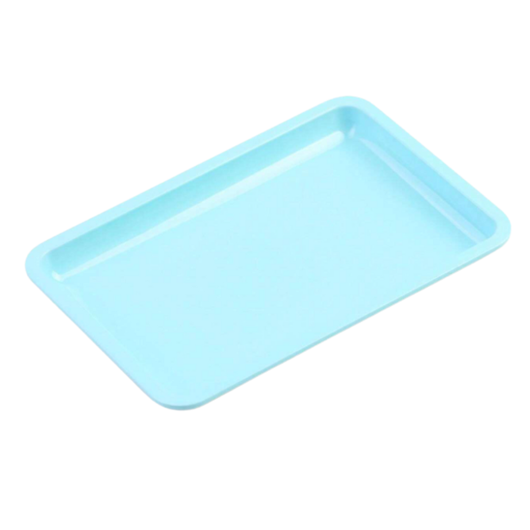Plateau pour Outils de Manucure en Acier Inoxydable Bleu