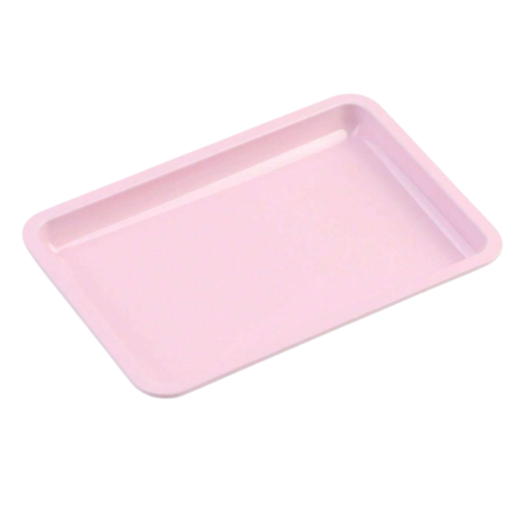 Plateau pour Outils de Manucure en Acier Inoxydable Rose