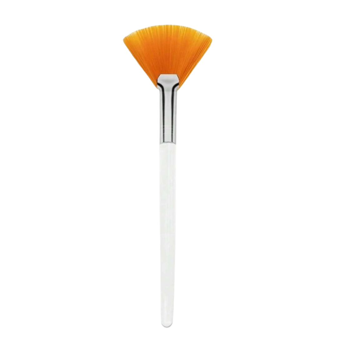Nail Art Flat Fan Brush - Pink and White
