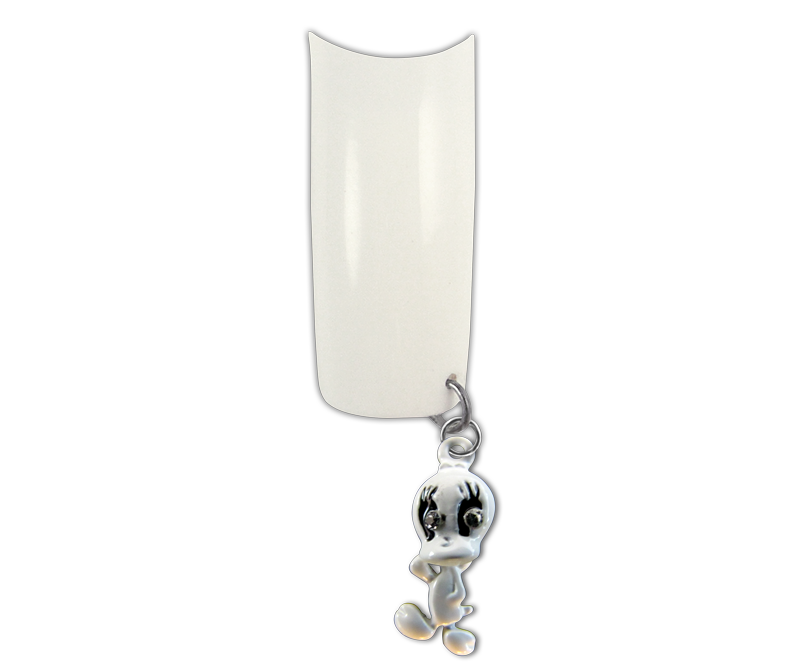 Piercing pour Ongles, Tweetie Blanc Titi