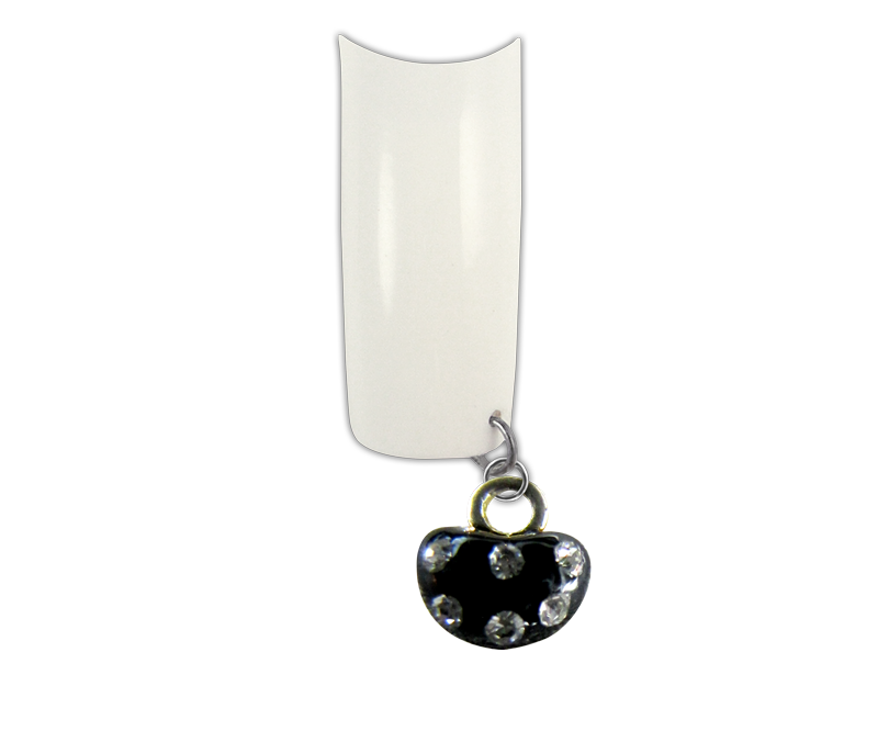 Piercing pour Ongles, Coeur Noir