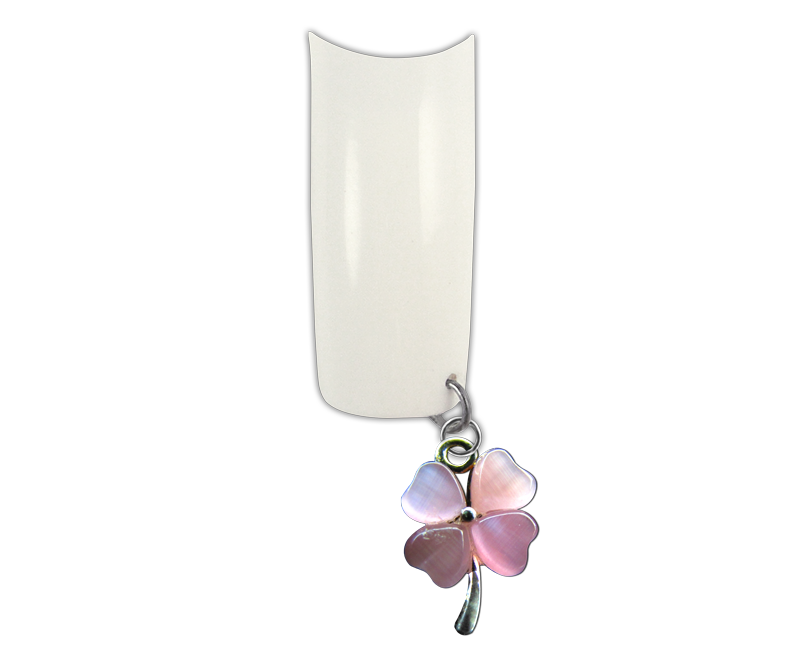 Piercing pour Ongles Trèfle Rose