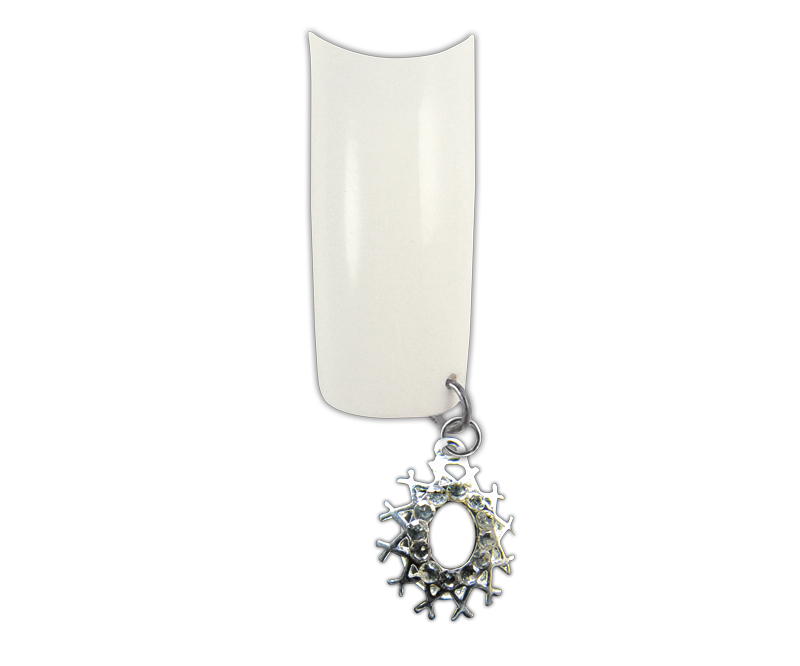 Piercing pour Ongles Médaillon Ovale Pierres Claires