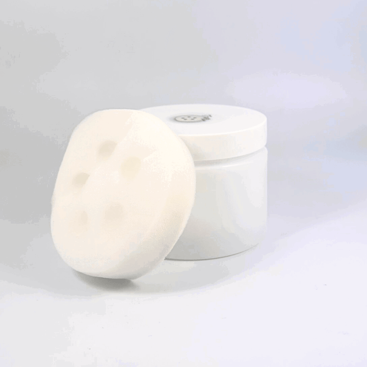 Pot Dilue-Tout en Plastique Givré 8oz + Éponge 5 trous