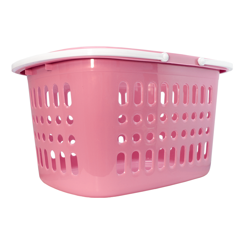 Panier rose empilable