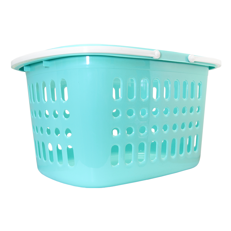 Panier turquoise empilable