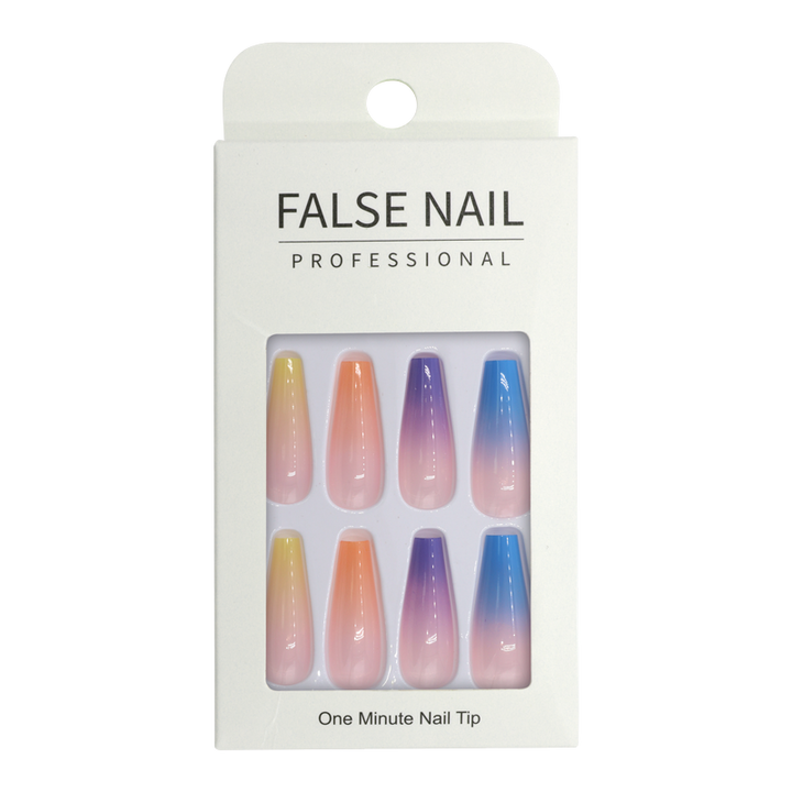 Press-On Nails - False Nail Professional Ballerine Dégradé 24pcs