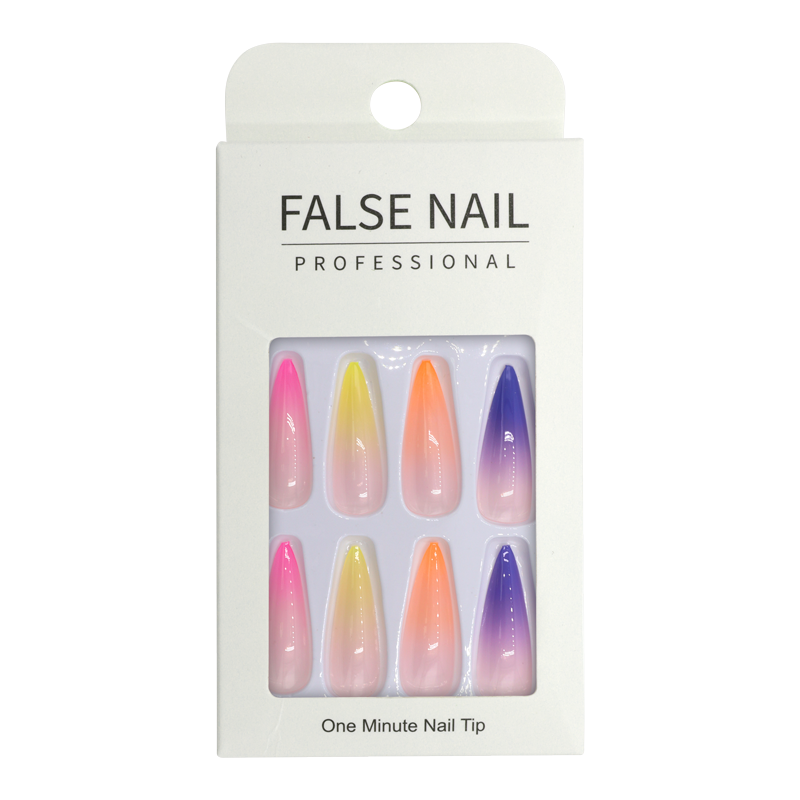 Press-On Nails - False Nail Professional Gradient Stiletto 24pcs