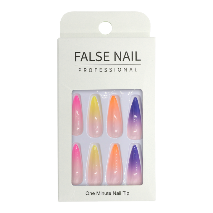 Press-On Nails - False Nail Professional Gradient Stiletto 24pcs