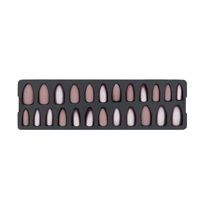 Press-On nails - Refers to Dazzle Rose Mat Métallique