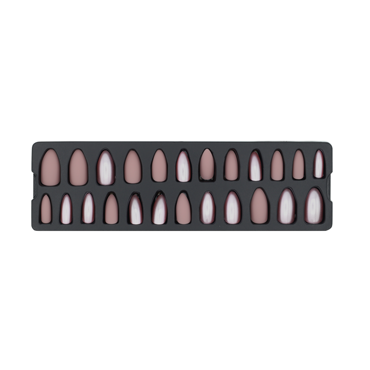 Press-On nails - Refers to Dazzle Rose Mat Métallique
