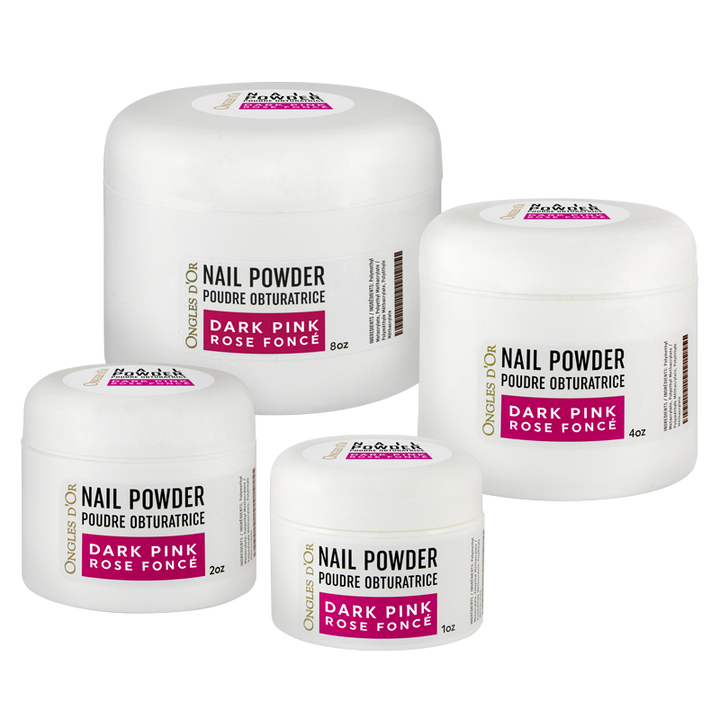 Poudre obturatrice Rose Foncé Ongles d&