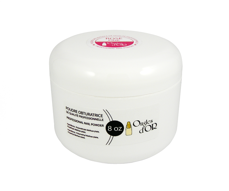 Poudre Rose Foncée Ongles d&