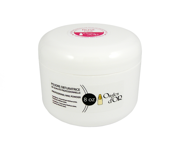 Poudre Rose Foncée Ongles d&