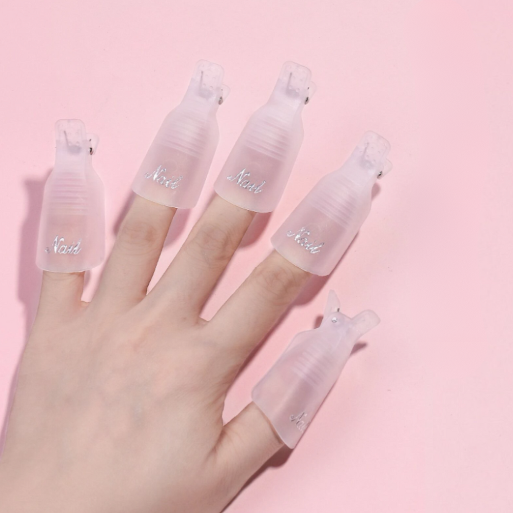 Pinces pour Retirer le Vernis Gel - Blanc (10pcs)