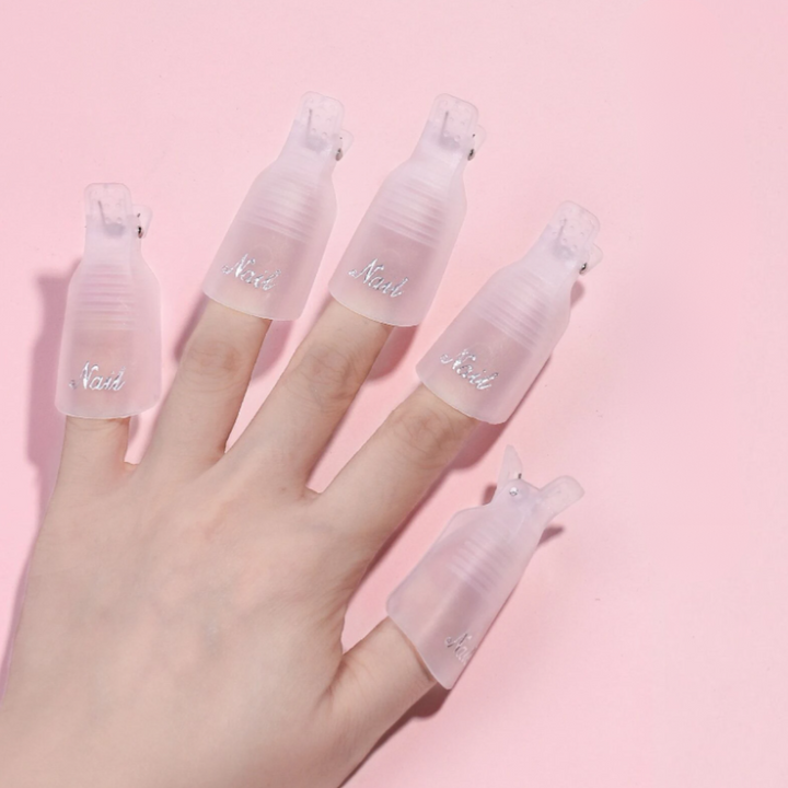 Pinces pour Retirer le Vernis Gel - Blanc (10pcs)