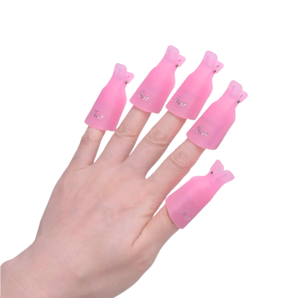 Pinces pour Retirer le Vernis Gel Rose (10pcs)