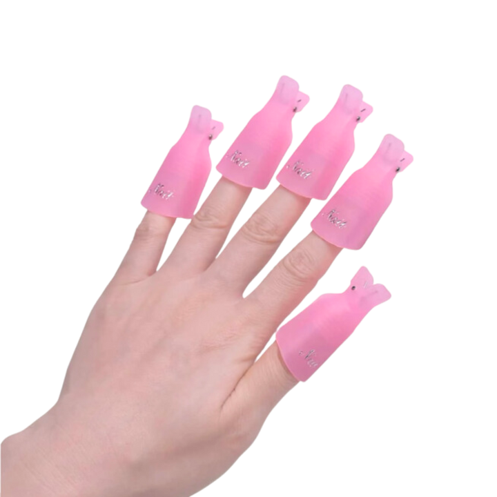 Nail Removal Clips Pink (10pcs)