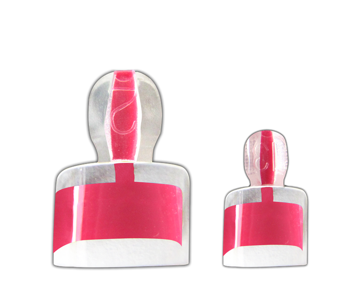 Prothèses French Wrap Double rose fluo