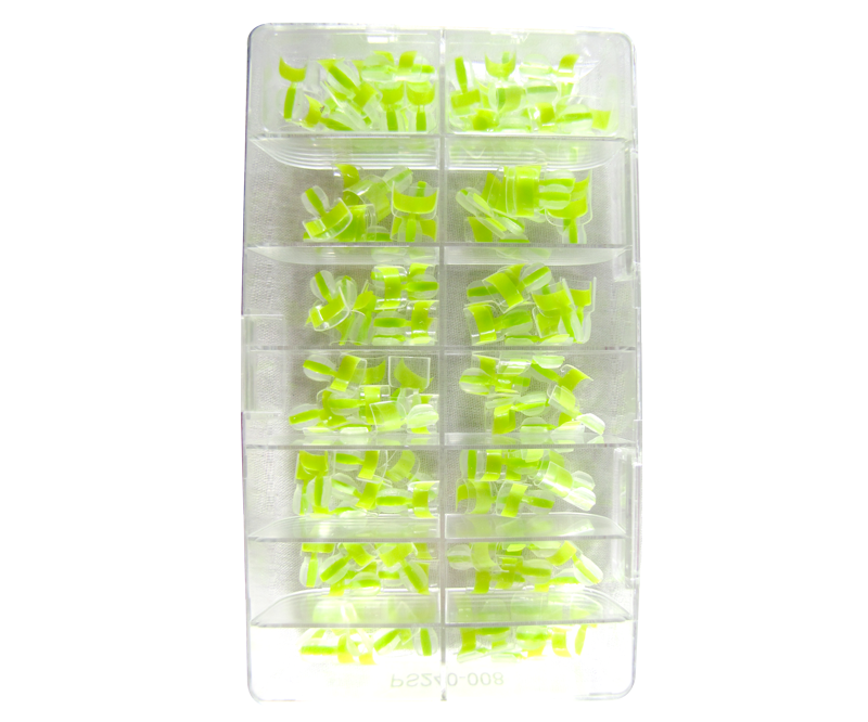 Prothèses French Wrap Double Vert Fluo